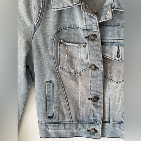 Light Wash Denim Jacket - Picture 3 of 6